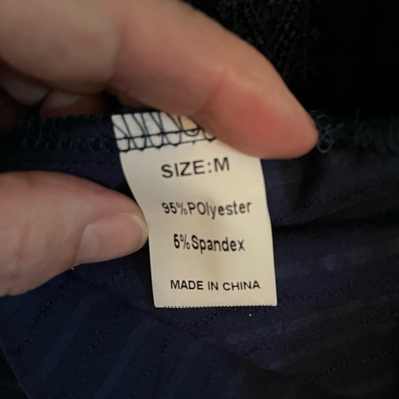 NWOT Dokotoo Lace Crochet  Flowy Short Sleeve Solid Casual Button Down M Blue - Picture 6 of 6